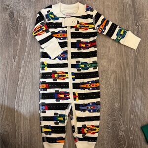 Hanna Andersson Black and White Footies One Piece